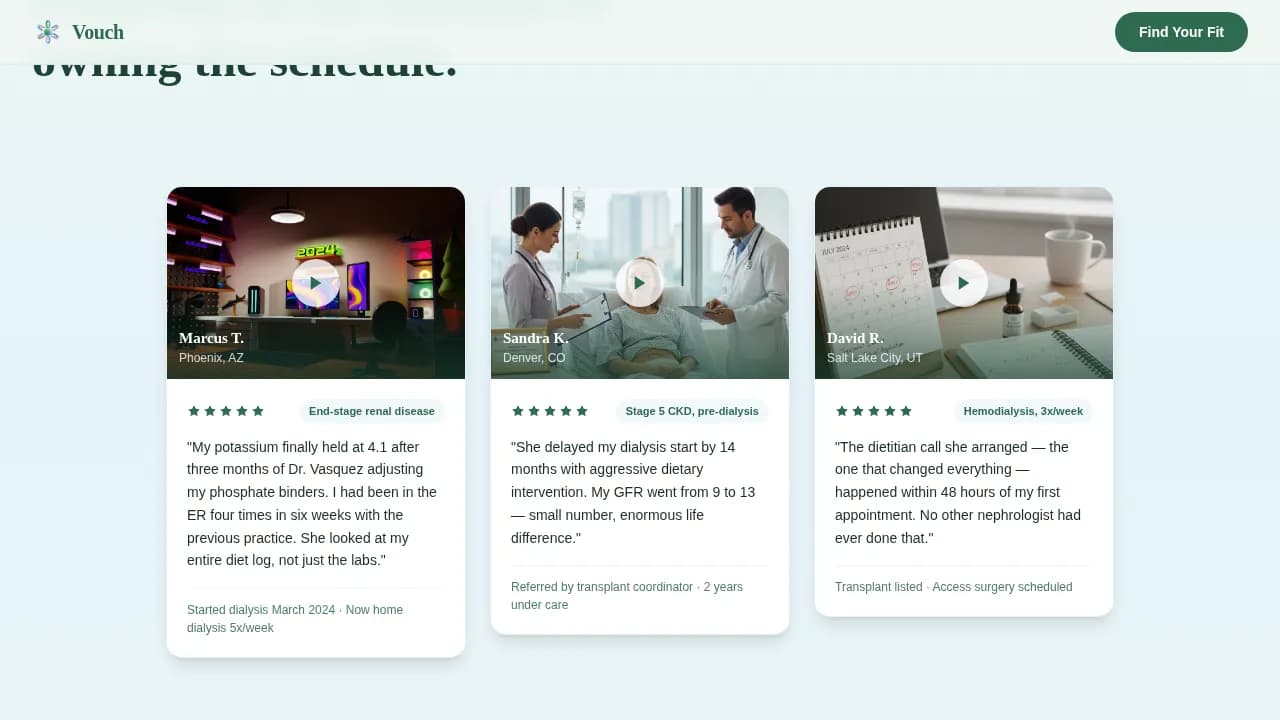 Nephrologist Booking Website Template