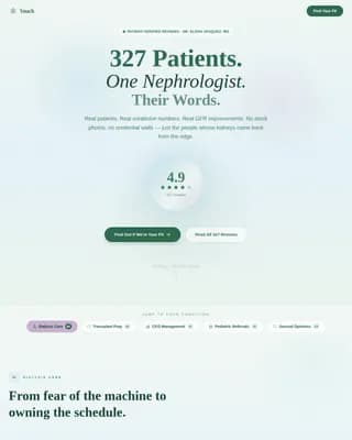 Nephrologist Booking Website Template