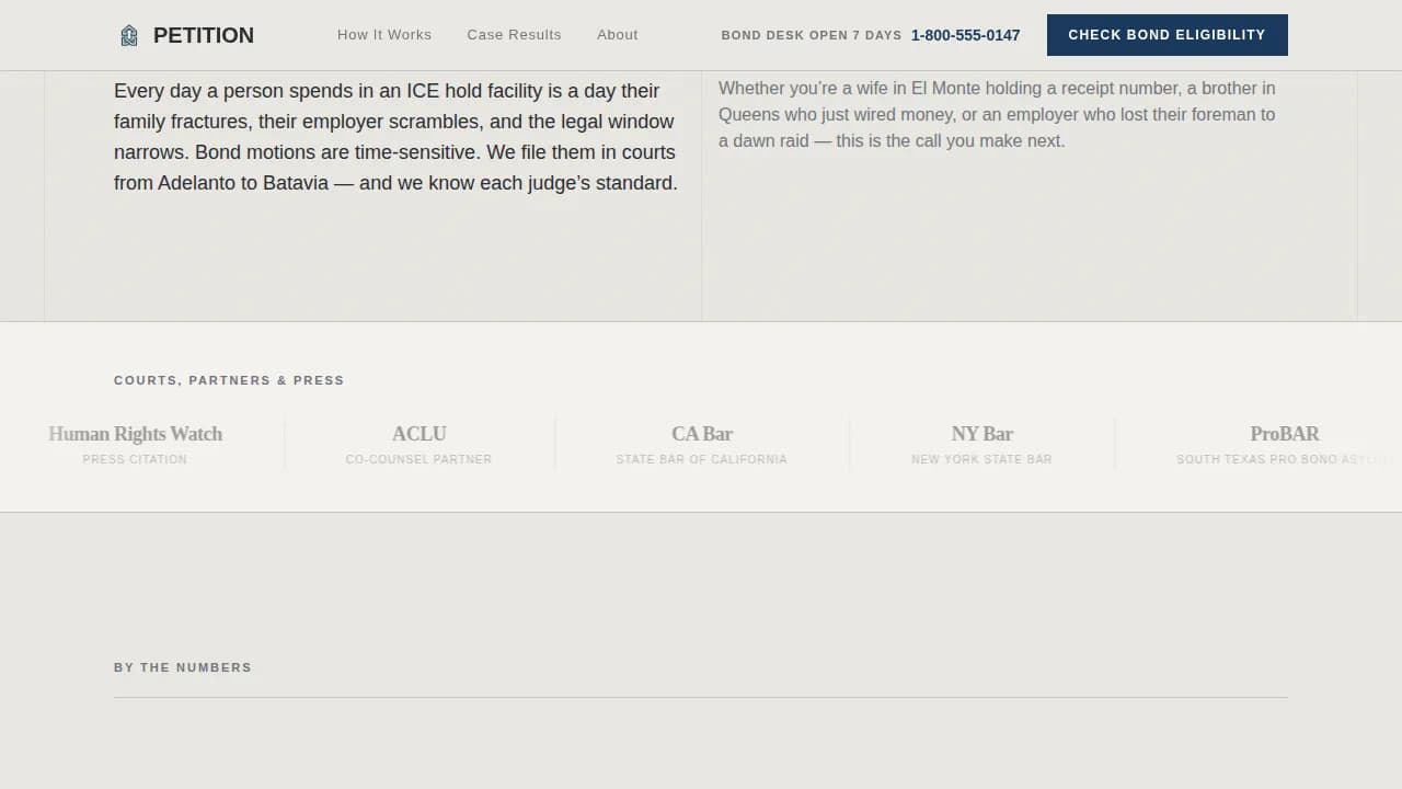 Advocate — Compelling Immigration Law Landing Page Template