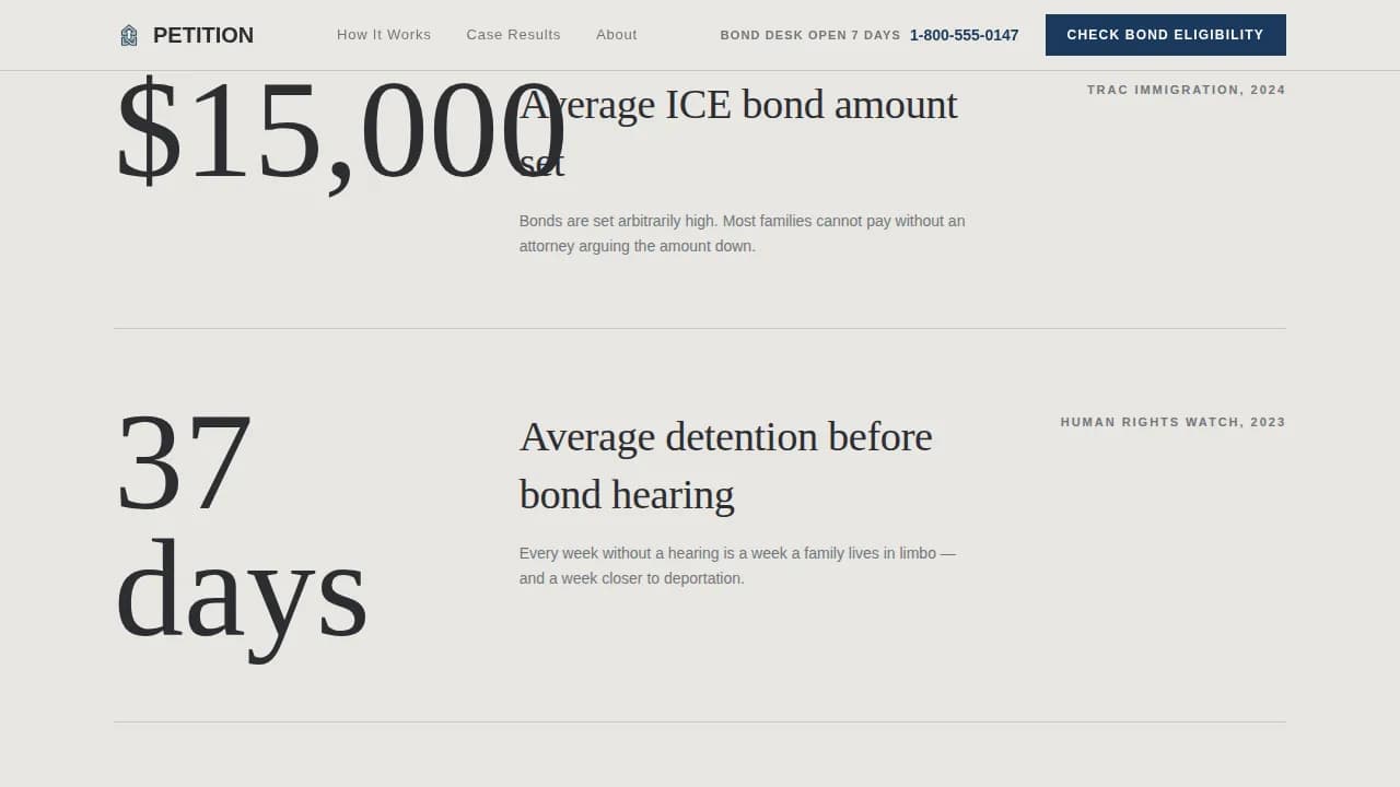 Advocate — Compelling Immigration Law Landing Page Template