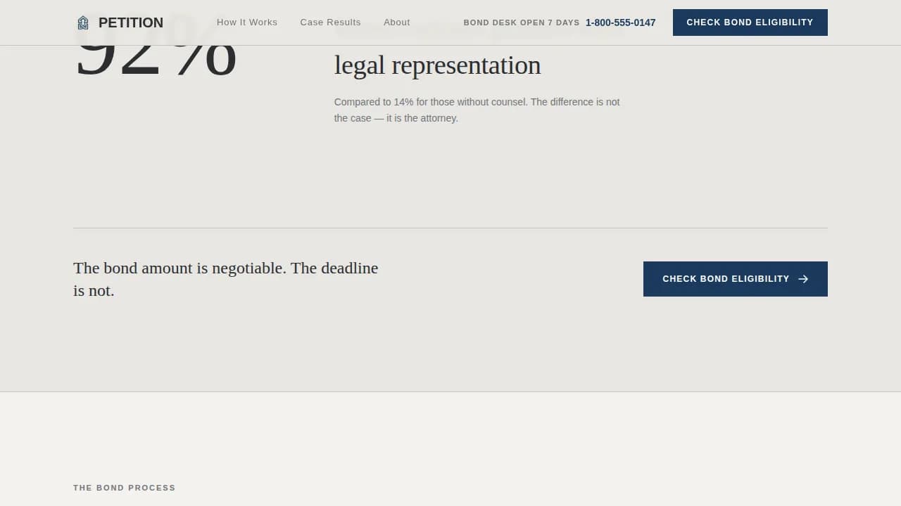 Advocate — Compelling Immigration Law Landing Page Template