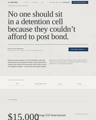 Advocate — Compelling Immigration Law Landing Page Template