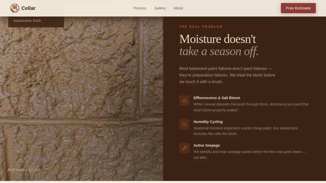 Basement Renovation Professional Website Template