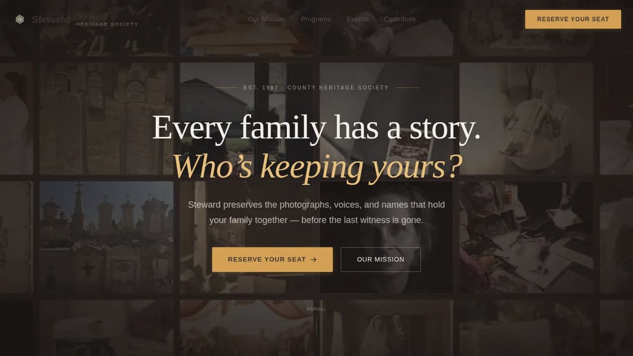 Legacy — Expert Family Archives Landing Page Template