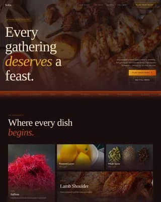 Libyan Cuisine Professional Website Template