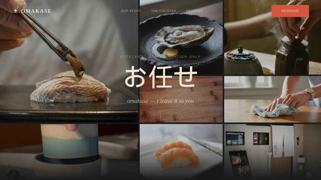Restaurant & Dining Booking Website Template