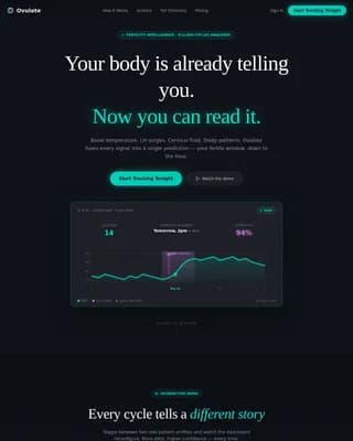 Fertility Vertical SaaS Specialist Professional Website Template