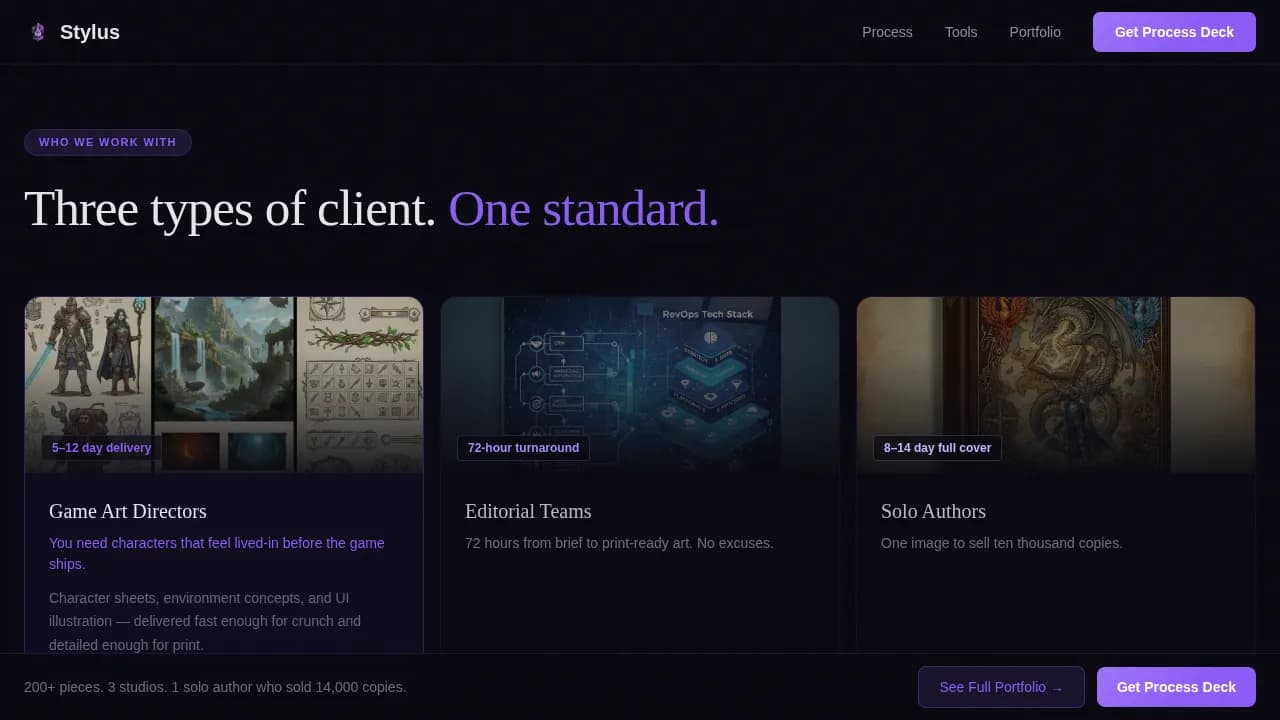 Illustration & Art Portfolio Portfolio Website Template