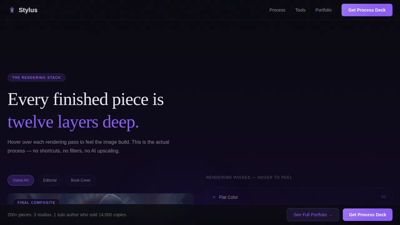 Illustration & Art Portfolio Portfolio Website Template