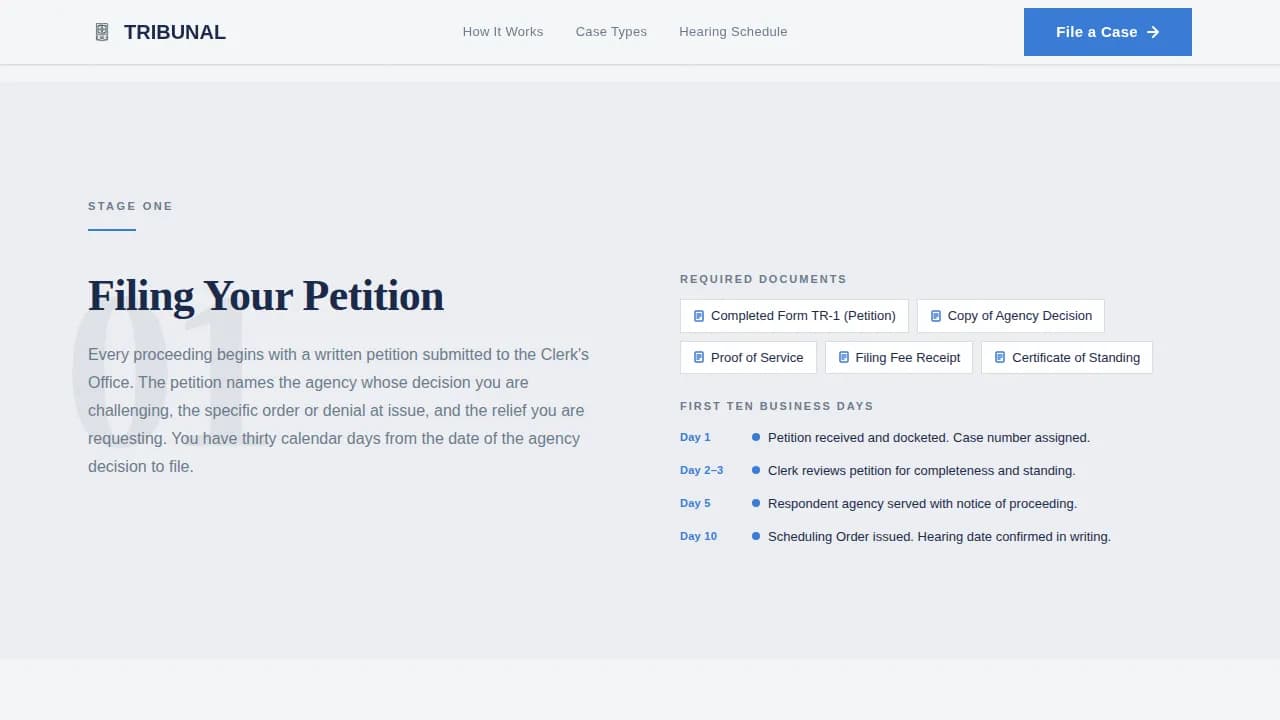 Gavel — Authoritative Legal Court Landing Page Template