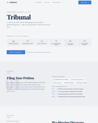 Gavel — Authoritative Legal Court Landing Page Template