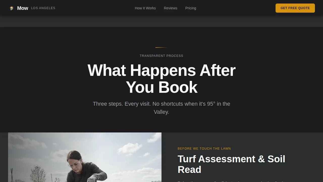 Green — Expert Lawn Maintenance Landing Page Template