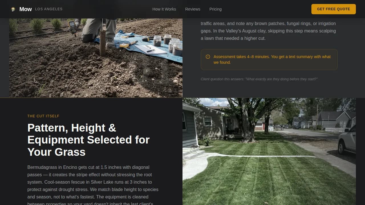 Green — Expert Lawn Maintenance Landing Page Template