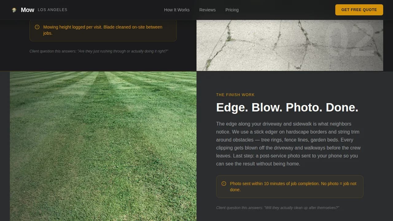 Green — Expert Lawn Maintenance Landing Page Template