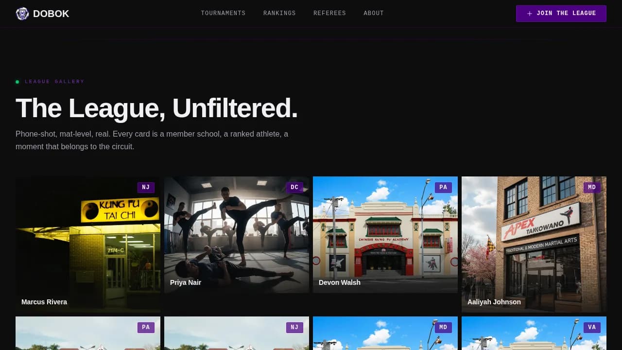 Champion — Elite Tournament Competition Landing Page Template