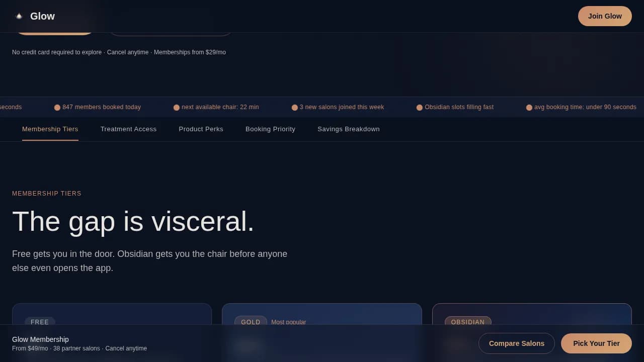 Beauty & Salon Digital Presence Cost Calculator Website Template