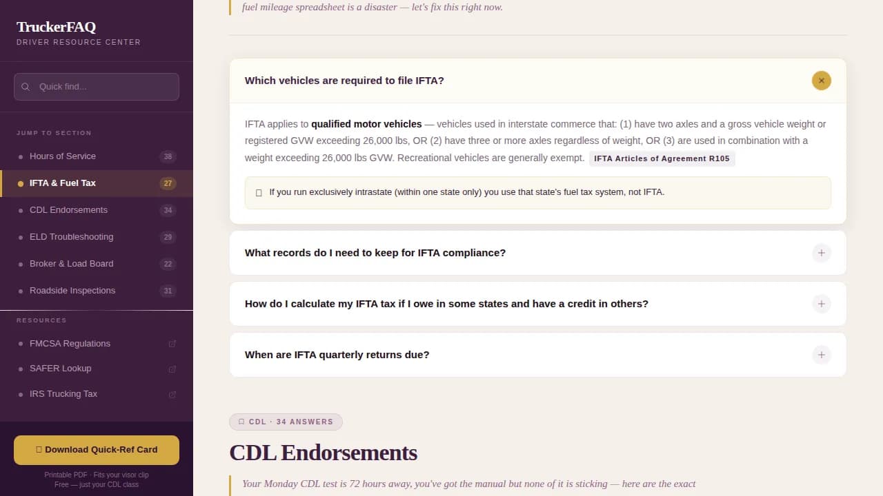 Navigate — Transparent Logistics FAQ Landing Page Template