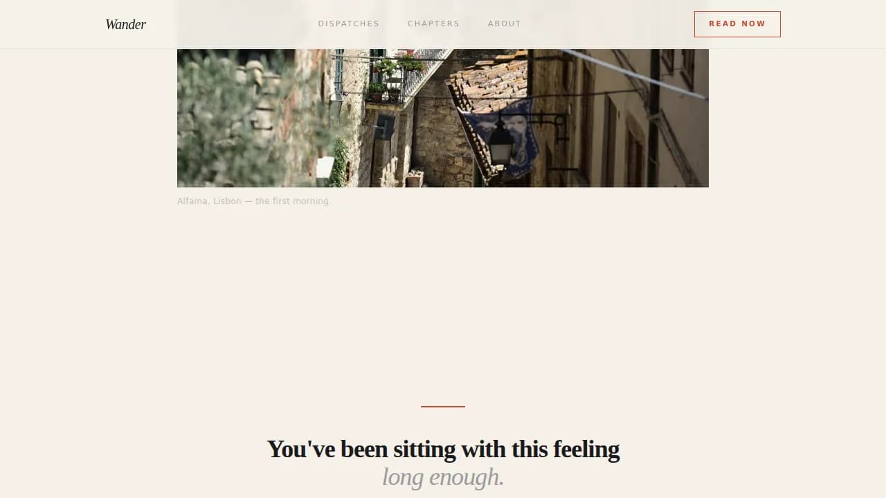 Journey — Immersive Travel Storytelling Landing Page Template