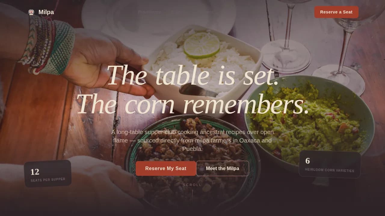 Mexican Dining Professional Website Template