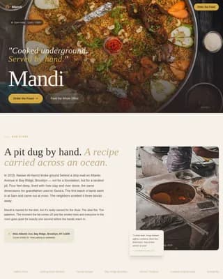 Middle Eastern Cuisine & Dining Complete Professional Website Template