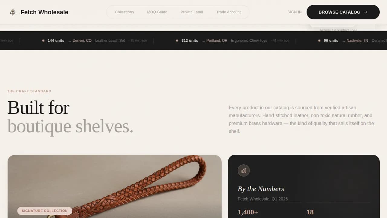 Pet Accessories & Toys Store Professional Website Template