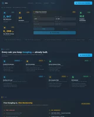Electrical Digital Presence Pricing Website Template