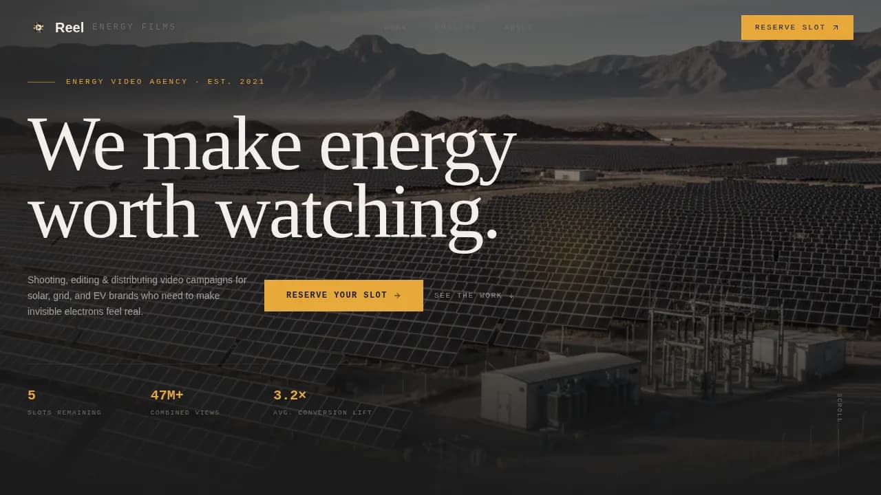 Frame — Dynamic Video Marketing Landing Page Template