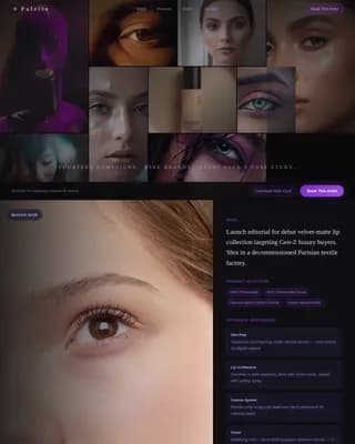 Artistry — Luxury Makeup Portfolio Landing Page Template