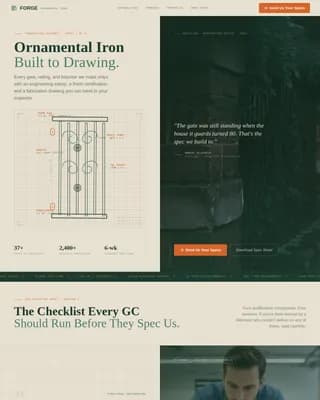 Craft — Precision Metal Fabrication Landing Page Template