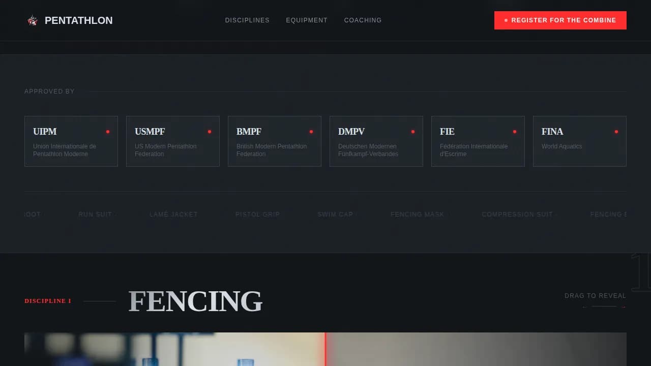 Pentathlon Pricing Website Template