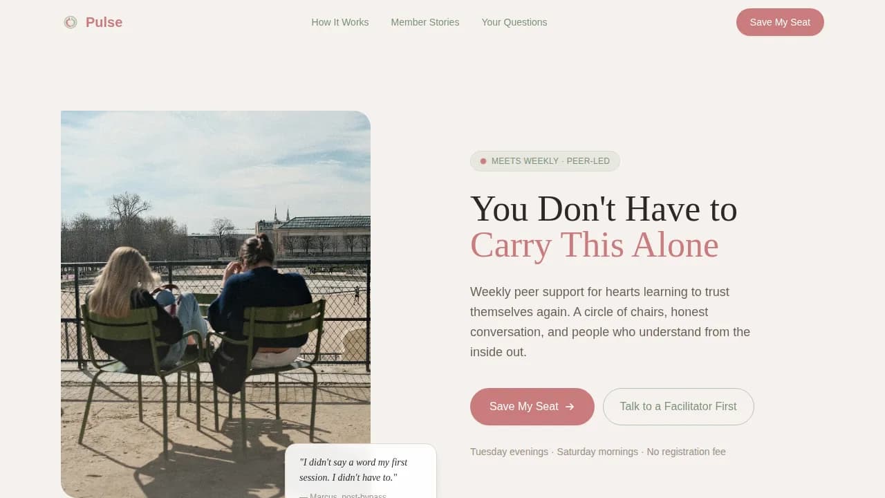 Heart Disease Care Booking Website Template