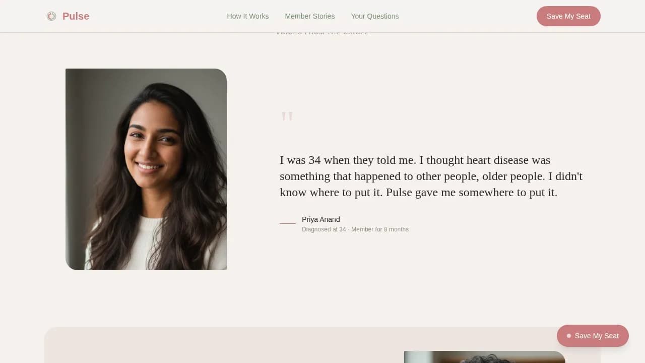 Heart Disease Care Booking Website Template