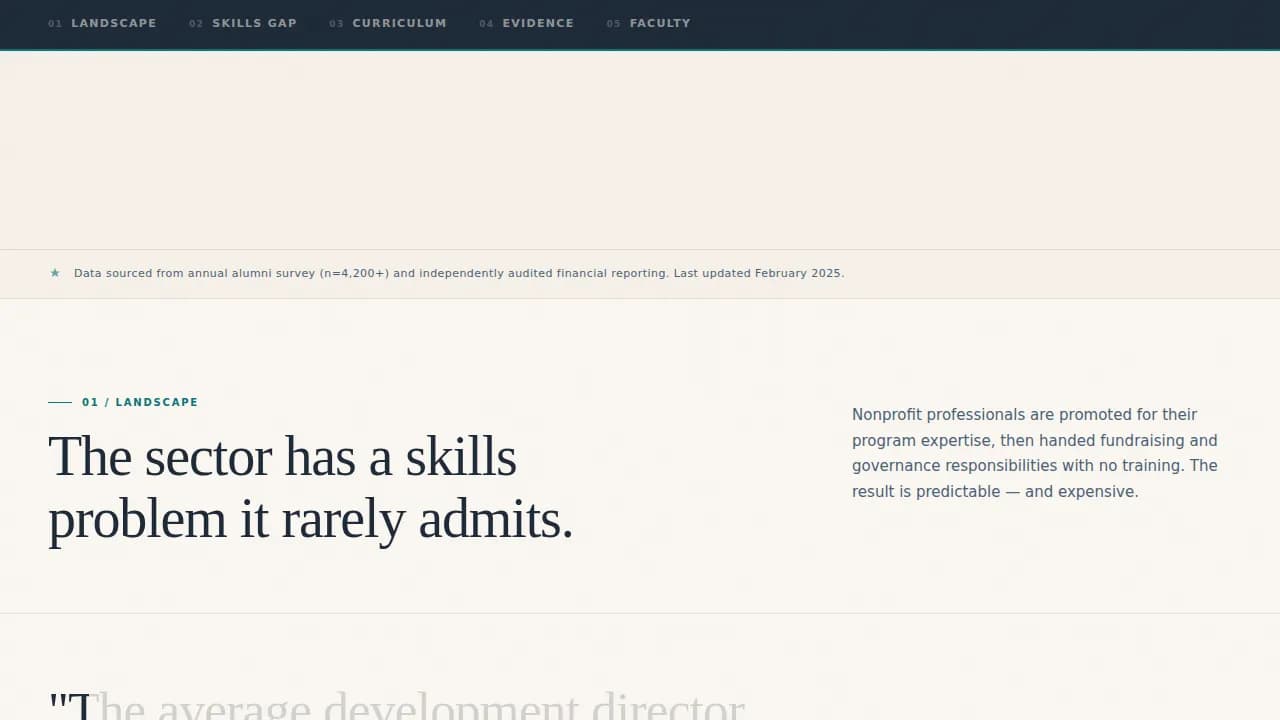 Empower — Nonprofit Training Platform Landing Page Template