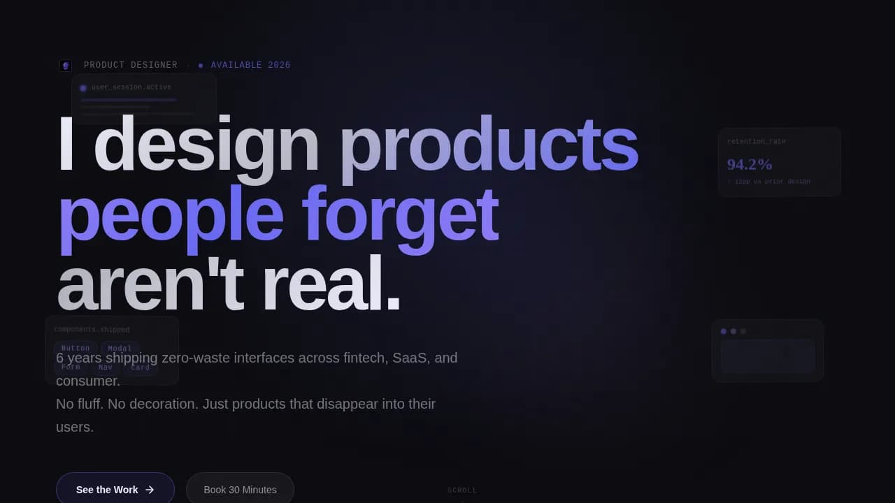 Prism — Tech Product Design Landing Page Template
