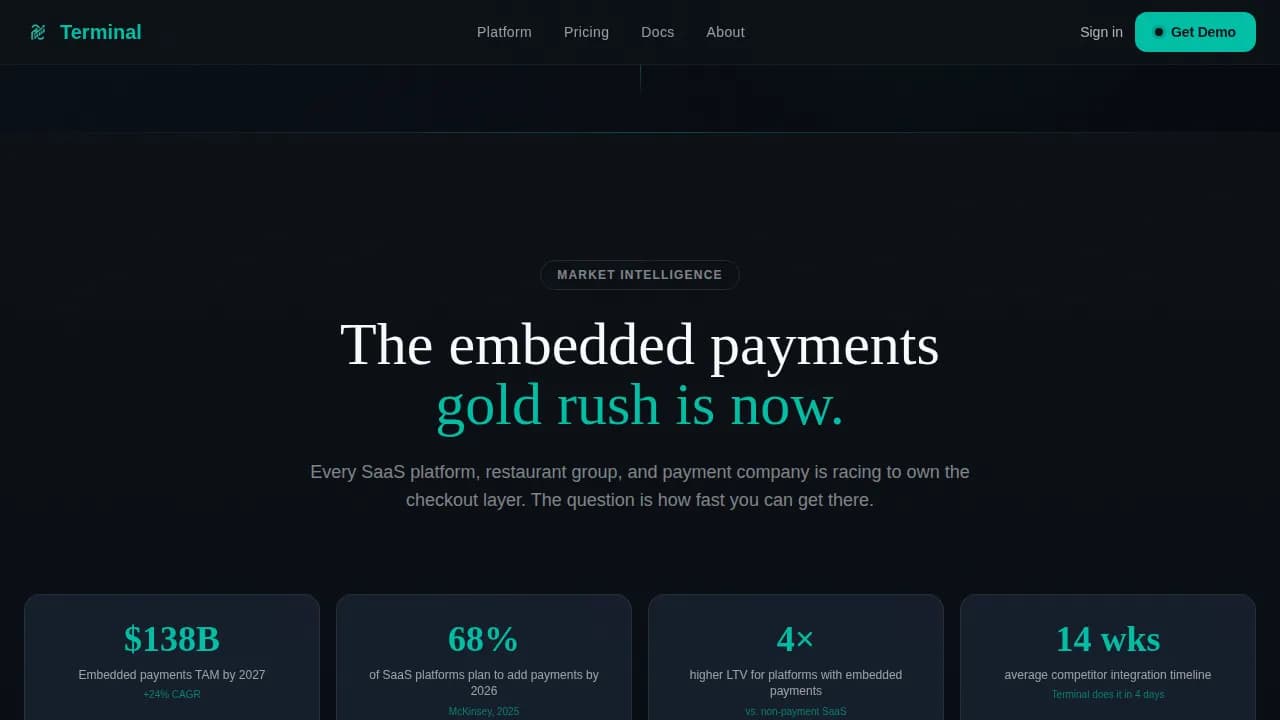 Terminal - White-Label POS Comparison Landing Page Template