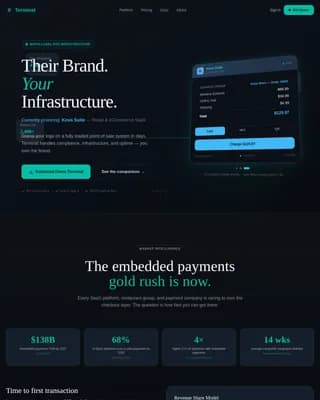Terminal - White-Label POS Comparison Landing Page Template