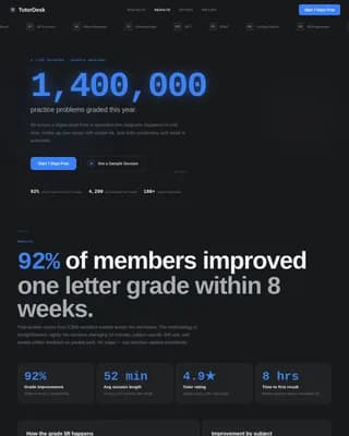Tutoring Digital Presence Professional Website Template