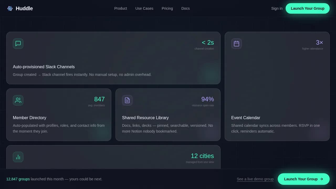 Nexus — Rapid Community Builder Landing Page Template