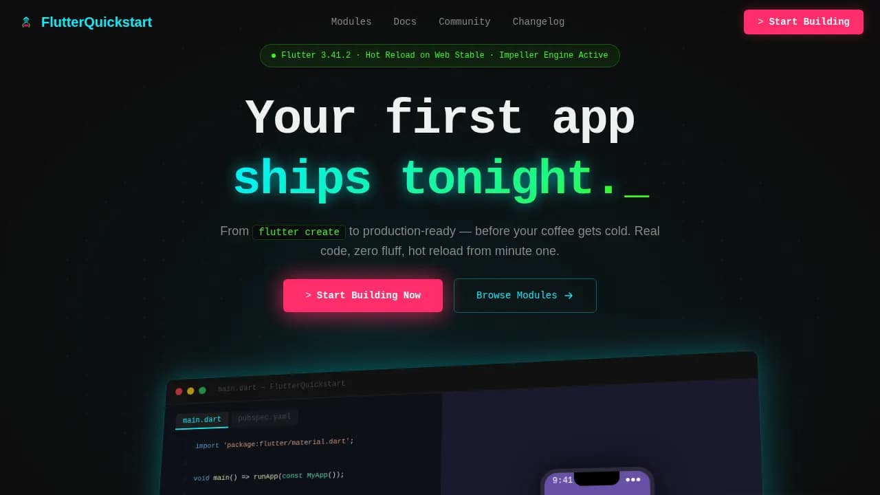 Nexus — Scalable Mobile Development Landing Page Template