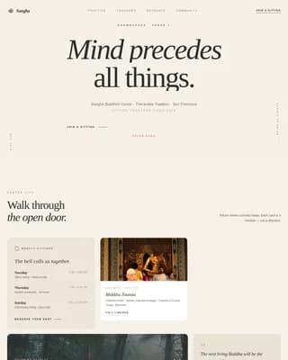 Zenith — Inclusive Spiritual Community Landing Page Template
