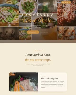 Simmer — Handcrafted Asian Cuisine Landing Page Template