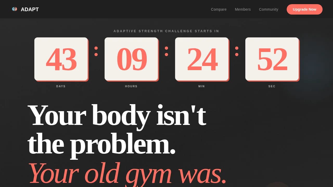 Empower — Accessible Fitness Coaching Landing Page Template