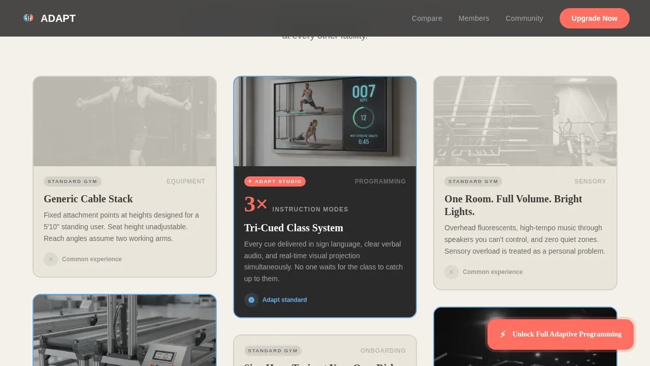 Empower — Accessible Fitness Coaching Landing Page Template