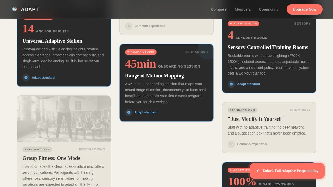 Empower — Accessible Fitness Coaching Landing Page Template