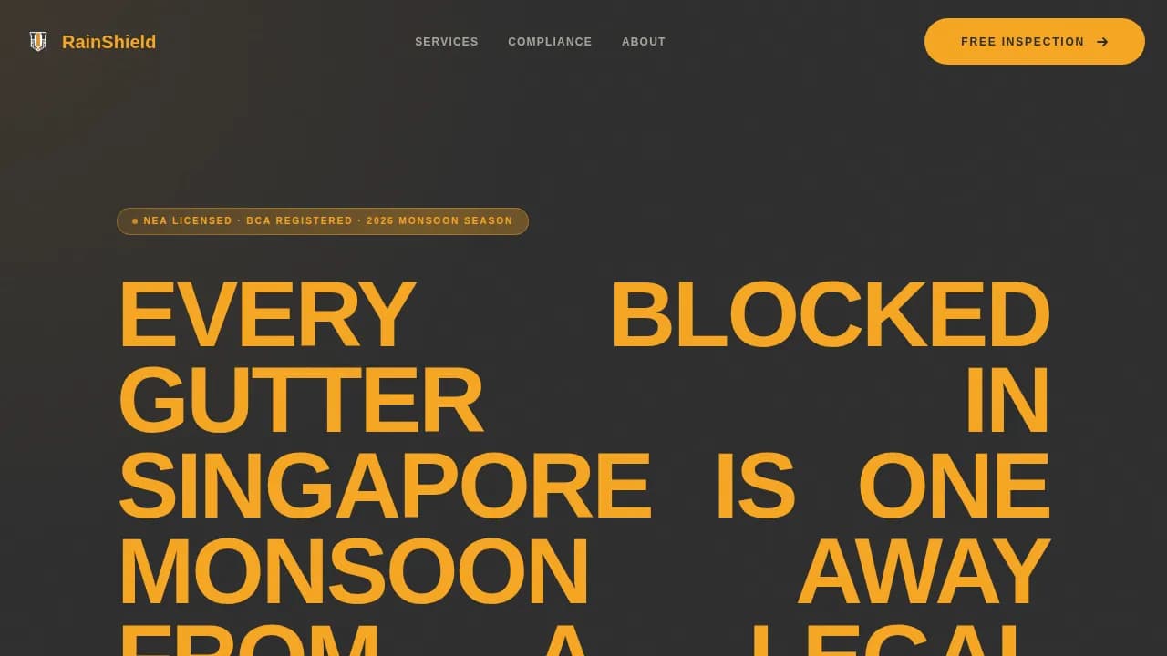 Flow — Certified Gutter Protection Landing Page Template