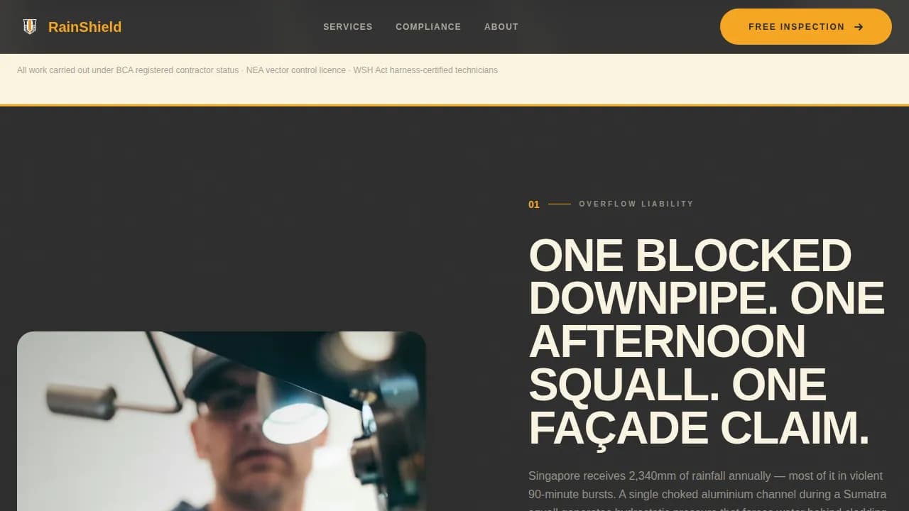Flow — Certified Gutter Protection Landing Page Template