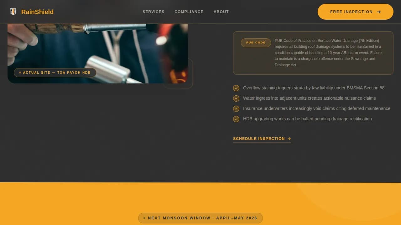 Flow — Certified Gutter Protection Landing Page Template