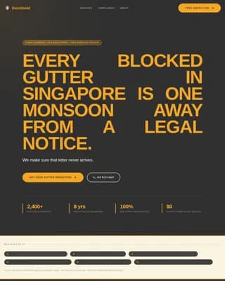 Flow — Certified Gutter Protection Landing Page Template