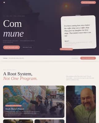 Celebrate — Inclusive Creative Arts Landing Page Template