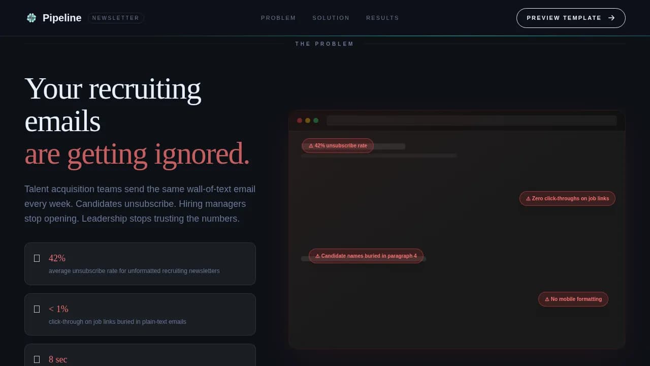Stream — Powerful Talent Acquisition Landing Page Template